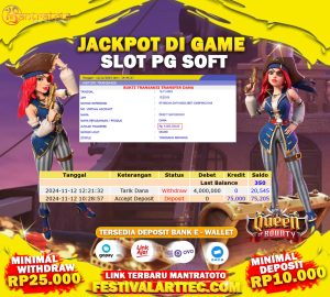 TESTIMONI JACKPOT SLOT PGSOFT