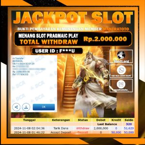TESTI JACKPOT SLOT PRAGMATIC PLAY