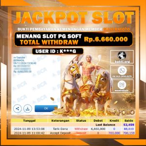 TESTIMONI JACKPOT SLOT PGSOFT