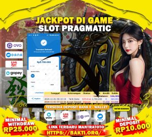 TESTI JACKPOT SLOT PRAGMATIC PLAY