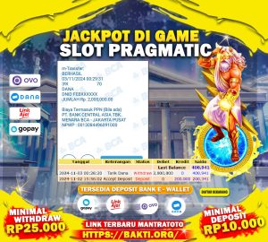 TESTI JACKPOT SLOT PRAGMATIC PLAY