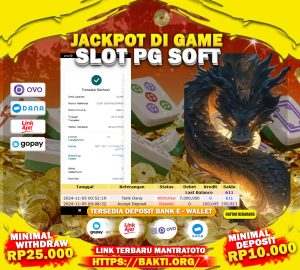 TESTIMONI JACKPOT SLOT PGSOFT