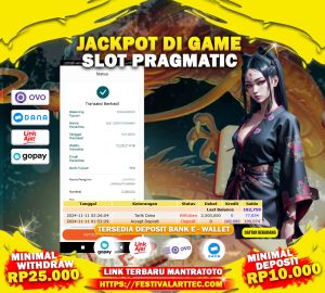 TESTI JACKPOT SLOT PRAGMATIC PLAY