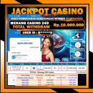 TESTI JACKPOT CASINO 24D