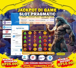 TESTI JACKPOT SLOT PRAGMATIC PLAY