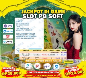 TESTIMONI JACKPOT SLOT PGSOFT