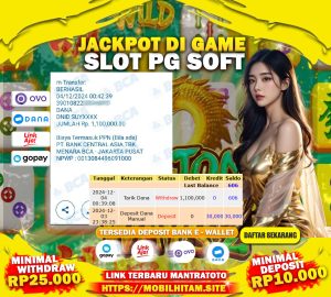TESTIMONI JACKPOT SLOT PGSOFT
