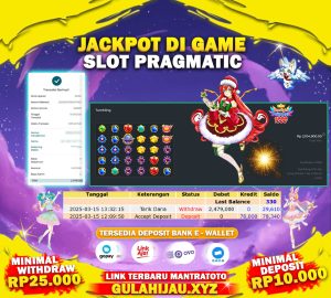 TESTI JACKPOT SLOT PRAGMATIC PLAY