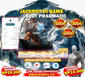 TESTI JACKPOT SLOT PRAGMATIC PLAY
